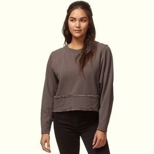 Free People Movement Where the wind‎ blows grey sweatshirt crew Size XS